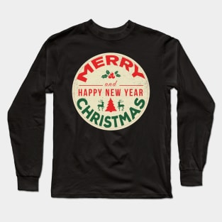 Merry Christmas Happy New Year Long Sleeve T-Shirt